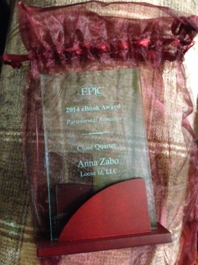 Photo of EPIC award 